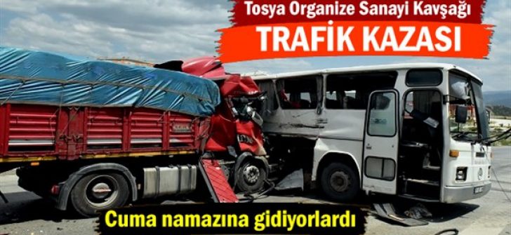 Kastamonu Tosya’da trafik kazası: 27 yaralı